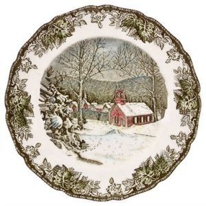 The Friendly Village by Johnson Bros Replacement Plate The School House